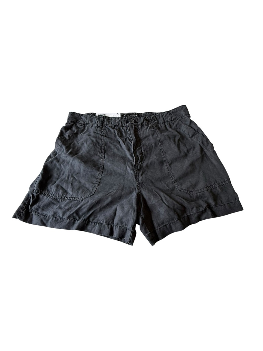 Sanctuary Charcoal Black Cotton Cargo Shorts